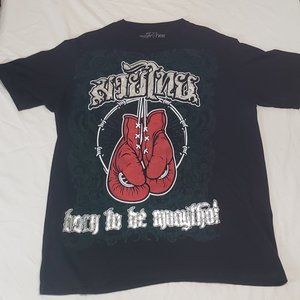 BORN TO BE MUAY THAI MEN'S TEE SIZE XL  NWOT